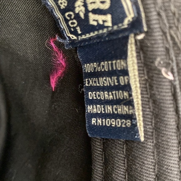 2 Fedora Hats brown/black. Pinch style Levi’s Strauss co. Cotton - Picture 9 of 12